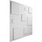 Ekena Millwork Devon EnduraWall Decorative 3D Wall Panel, White, 19 5/8"W x 19 5/8"H WP20X20DEWH - alternate 6